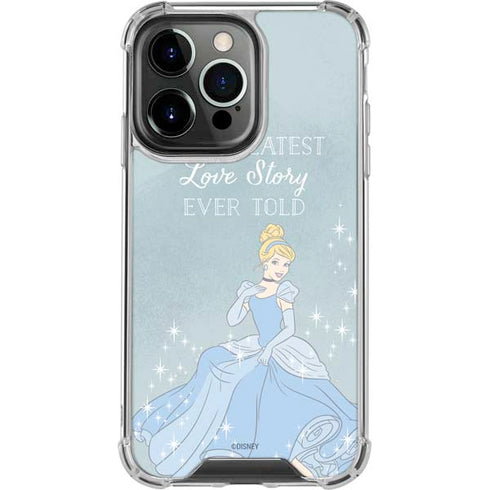 Disney Cinderella Greatest Love Story Ever Told iPhone 14 Pro Clear Case